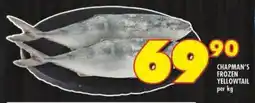 Shoprite Chapman's frozen yellowtail offer