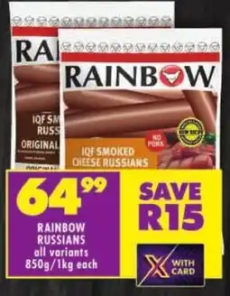 Shoprite Rainbow russians offer
