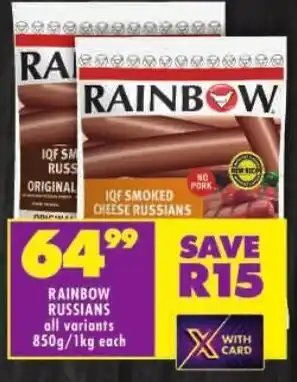 Shoprite Rainbow russians offer
