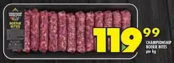 Shoprite Championship boerie bites offer