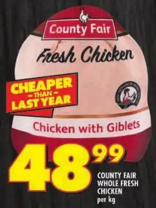 Shoprite County fair whole fresh chicken offer