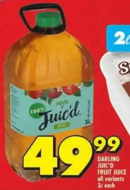 Shoprite Darling juic'd fruit juice offer