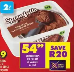 Shoprite Spoonfulls ice cream offer