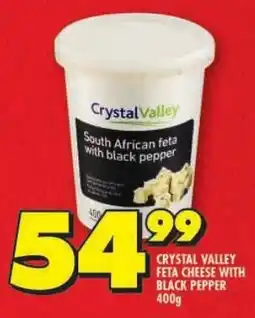 Shoprite Crystal valley feta cheese with black pepper offer