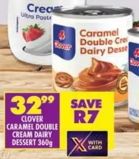 Shoprite Clover caramel double cream dairy dessert offer