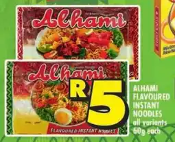 Shoprite Alhami flavoured instant noodles offer