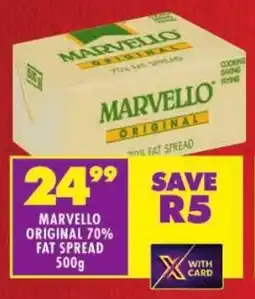 Shoprite Marvello original 70% fat spread offer