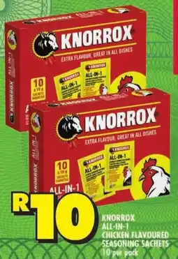 Shoprite Knorrox all-in-1 chicken flavoured seasoning sachets offer