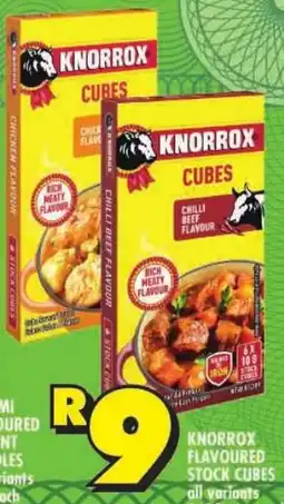 Shoprite Knorrox flavoured stock cubes offer