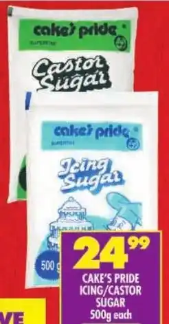 Shoprite Cake's pride icing/ castor sugar offer