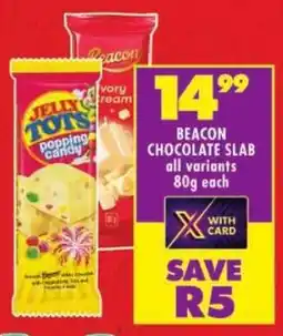 Shoprite Beacon chocolate slab offer