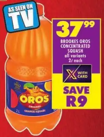 Shoprite Brookes oros concentrated squash offer