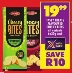 Shoprite Tasty treats flavoured cheezy bites offer