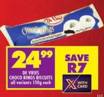 Shoprite De vries choco rings biscuits offer