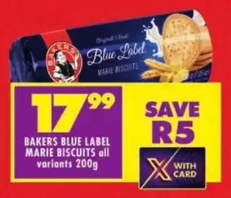 Shoprite Bakers blue label marie biscuits offer