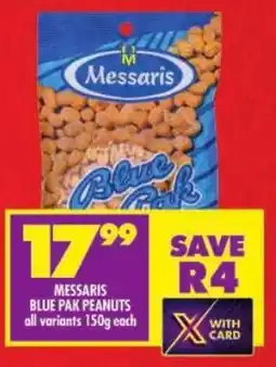 Shoprite Messaris blue pak peanuts offer