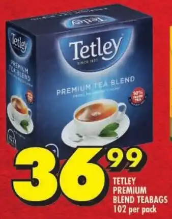 Shoprite Tetley premium blend teabags offer