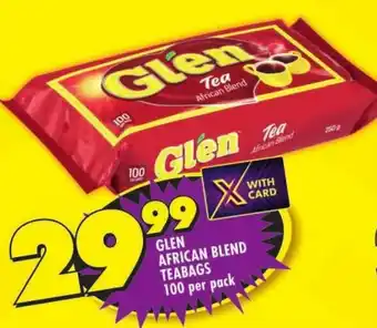 Shoprite Glen african blend teabags offer