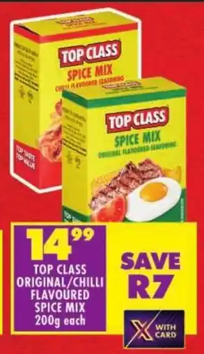 Shoprite Top class original/ chilli flavoured spice mix offer