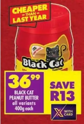 Shoprite Black cat peanut butter offer