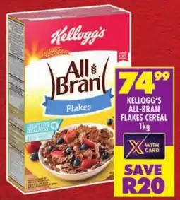 Shoprite Kellogg's all-bran flakes cereal offer