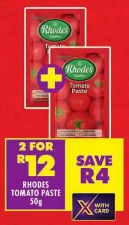 Shoprite Rhodes Tomato Paste offer