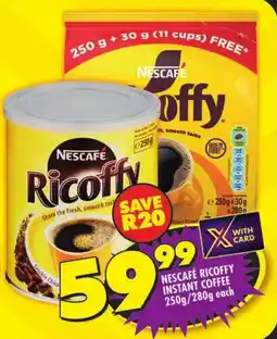 Shoprite Nescafé ricoffy instant coffee offer