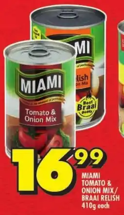 Shoprite Miami tomato & onion mix/ braai relish offer