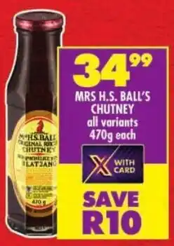 Shoprite Mrs h.s. ball's chutney offer