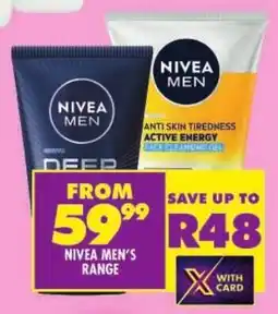 Shoprite Nivea men's range offer