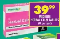 Shoprite Medirite herbal calm tablets offer