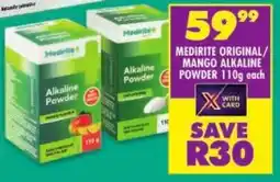 Shoprite Medirite original/ mango alkaline powder offer