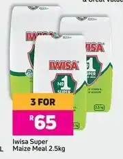 Game Iwisa Super Maize Meal-For 3 x 2.5Kg offer