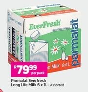 Game Parmalat Everfresh Long Life Milk-6 x 1L Per Pack offer