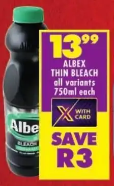Shoprite Albex thin bleach offer