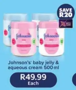 Shoprite Johnson's baby jelly & aqueous cream offer