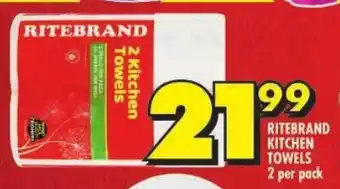 Shoprite Ritebrand kitchen towels offer