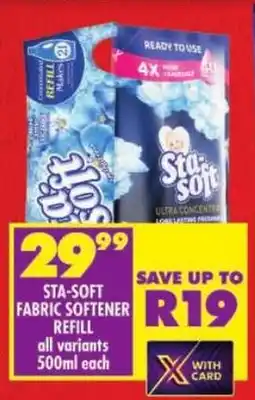 Shoprite Sta-soft fabric softener refill offer