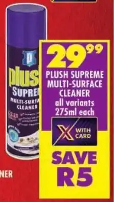 Shoprite Plush supreme multi-surface cleaner offer