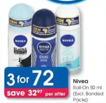 Clicks Nivea Roll-On offer
