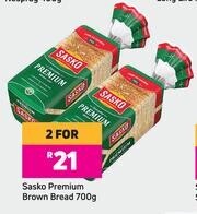 Game Sasko Premium Brown Bread-For 2 x 700g offer