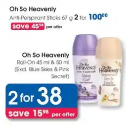 Clicks Oh So Heavenly Roll-On offer