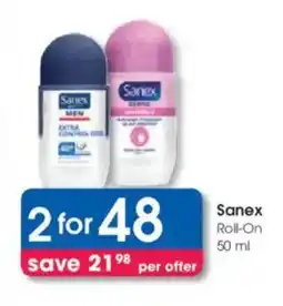 Clicks Sanex Roll-On offer