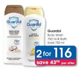 Clicks Guardol Body Wash & Bath Soak offer
