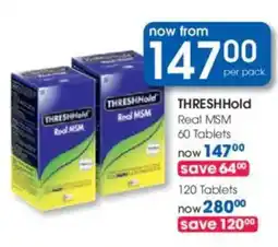 Clicks THRESHHold Red MSM Tablets offer