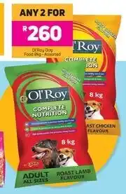 Game Ol'Roy Dog Food-For Any 2 x 8Kg offer