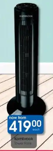 Clicks Kambrook Tower Fans offer