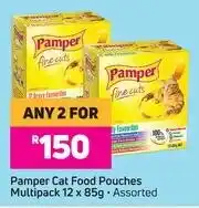 Game Pamper Cat Food Pouches Multipack-For Any 2 x 85g offer