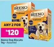 Game Beeno Dog Biscuits-For Any 2 x 1Kg offer
