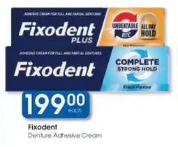 Clicks Fixodent Denture Adhesive Cream offer